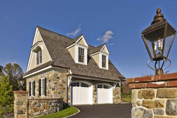 Artisan Custom Wood Doors in White Guest House