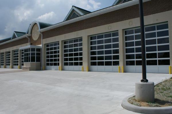 A series of full view doors installed for the Singerly Fire Company.