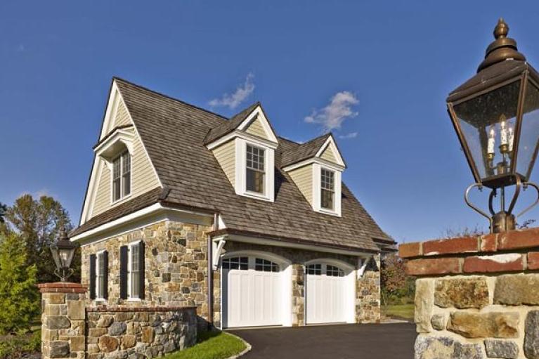 Artisan Custom Wood Doors in White Guest House